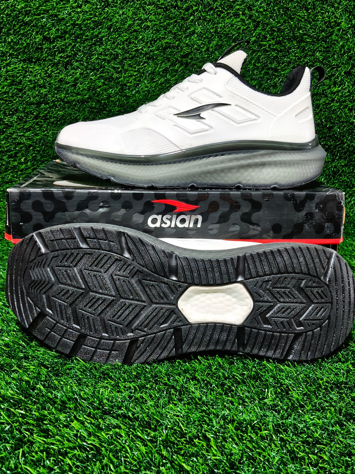 ASIAN Quantum-31 MAX Men's White / Black Sports Shoes