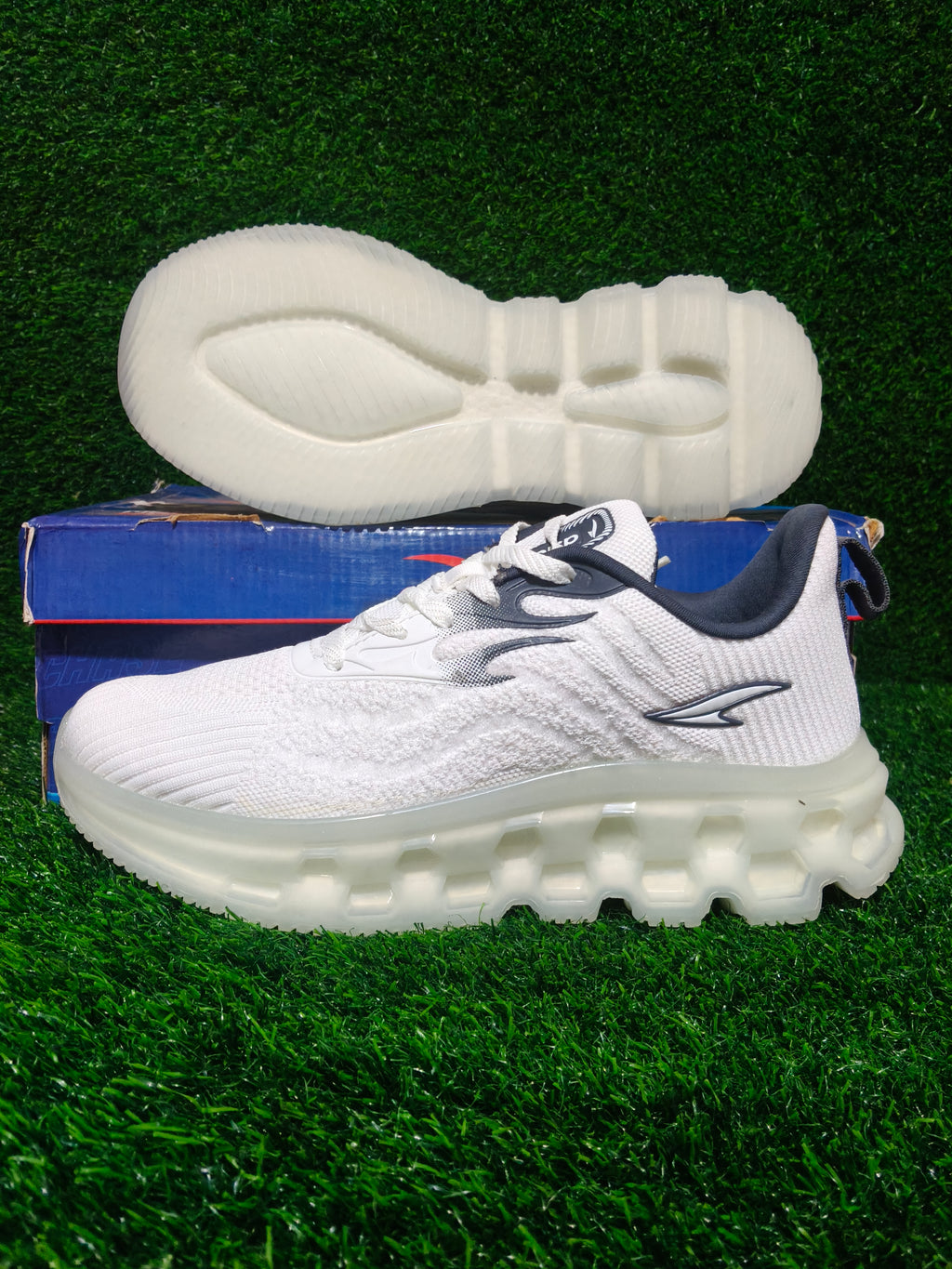 ASIAN PowerPlay-29 Men's Off-White / Dark Grey Sports Shoes