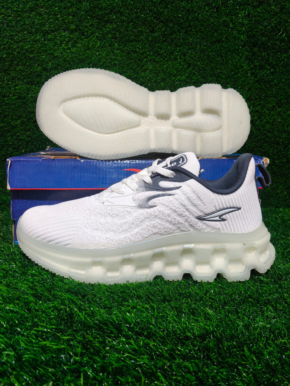 ASIAN PowerPlay-29 Men's Off-White / Dark Grey Sports Shoes