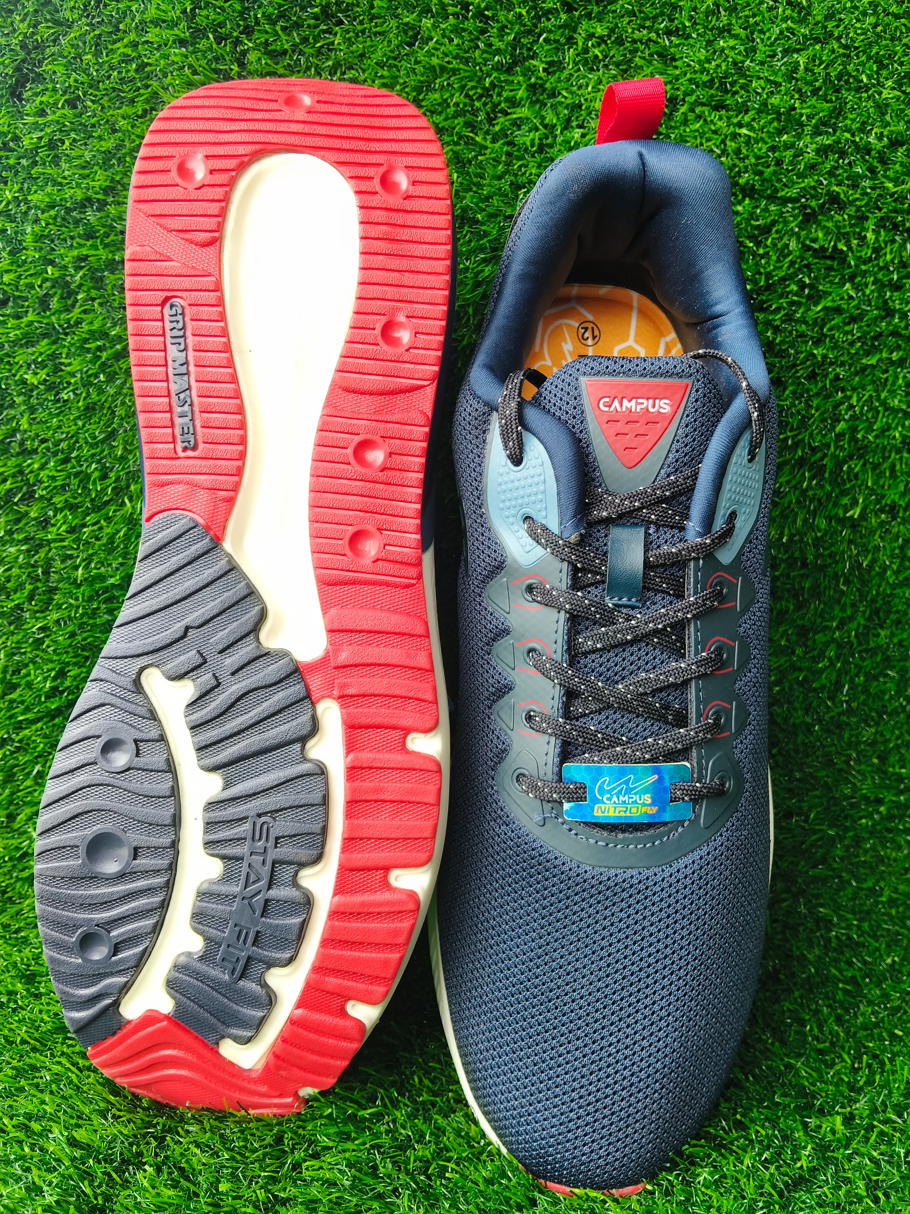 Campus Promote Men's Navy / Red Slate Sports Shoes