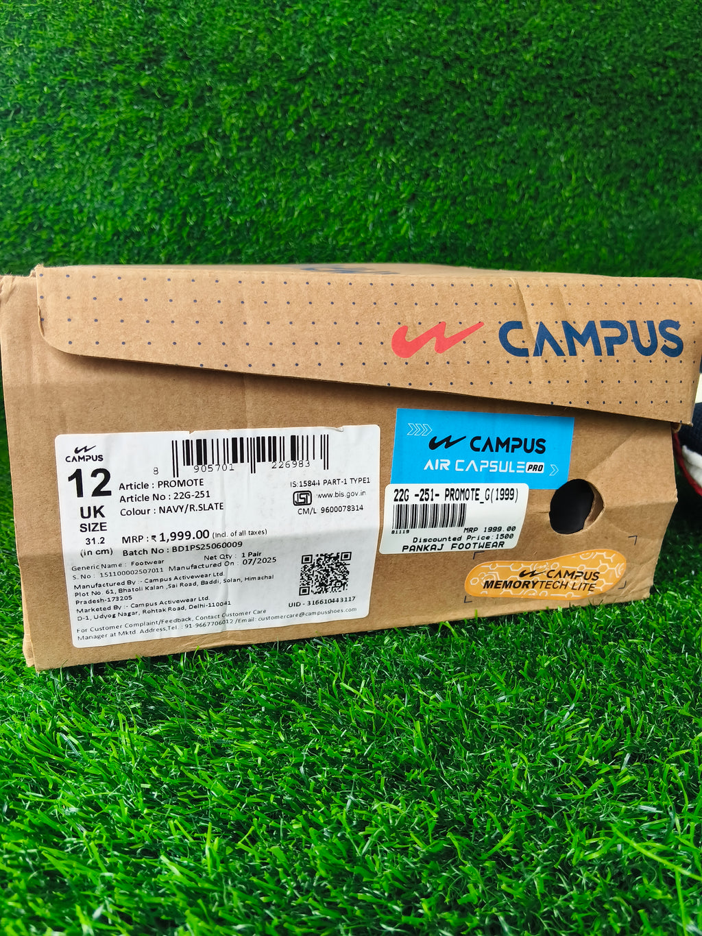 Campus Promote Men's Navy / Red Slate Sports Shoes