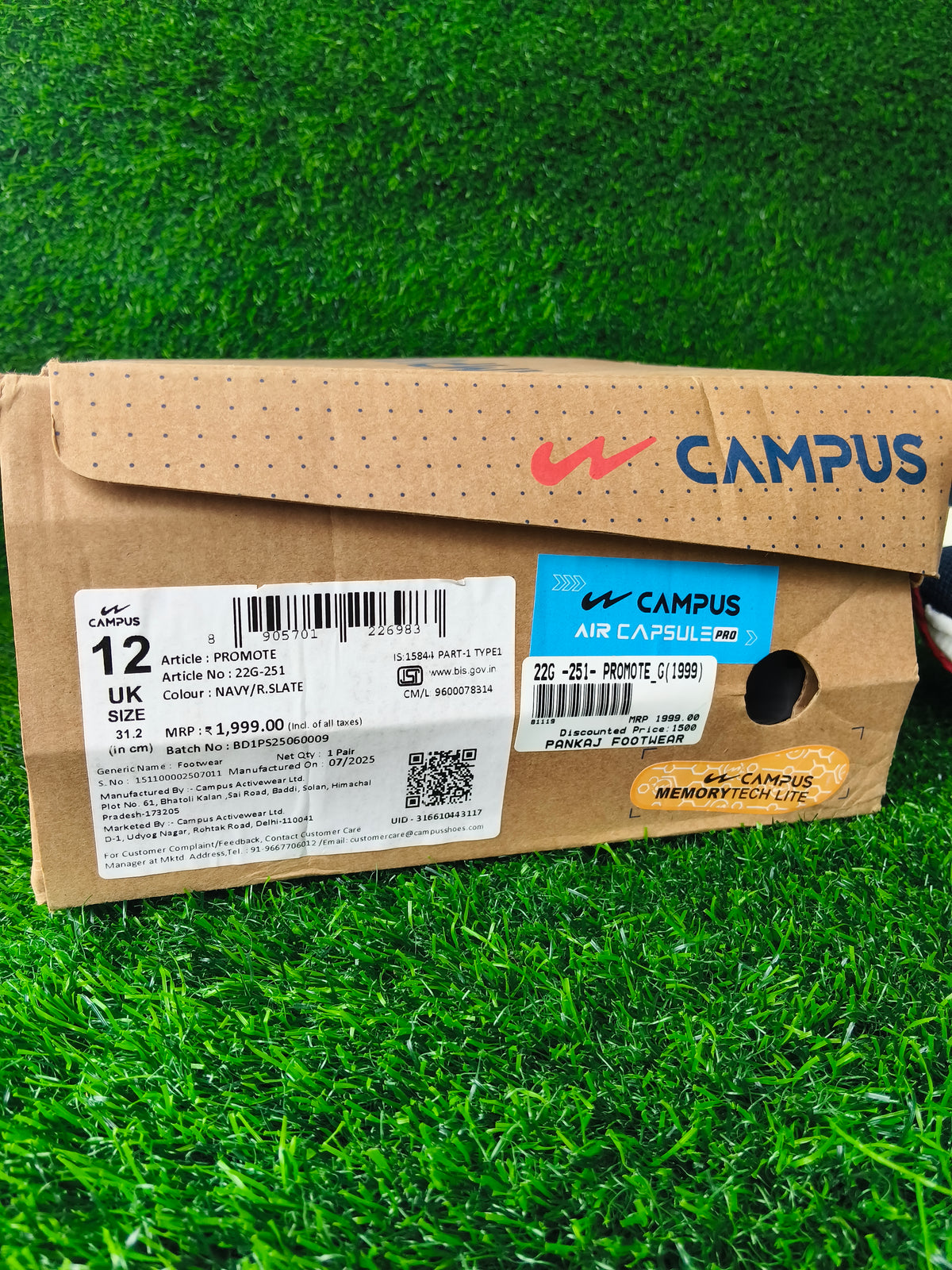 Campus Promote Men's Navy / Red Slate Sports Shoes