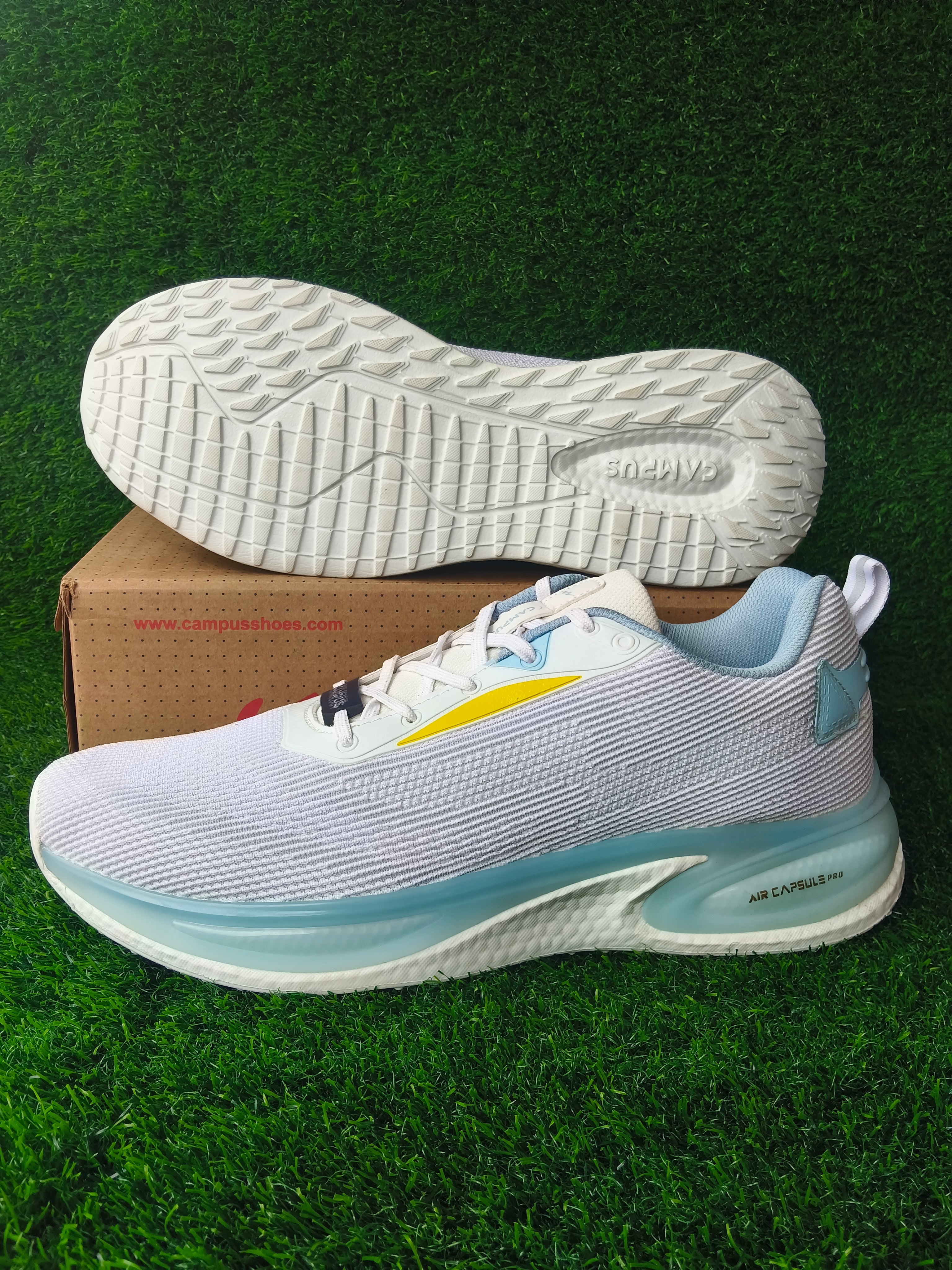 Campus Prexton Men's White / Light Sky Sports Shoes
