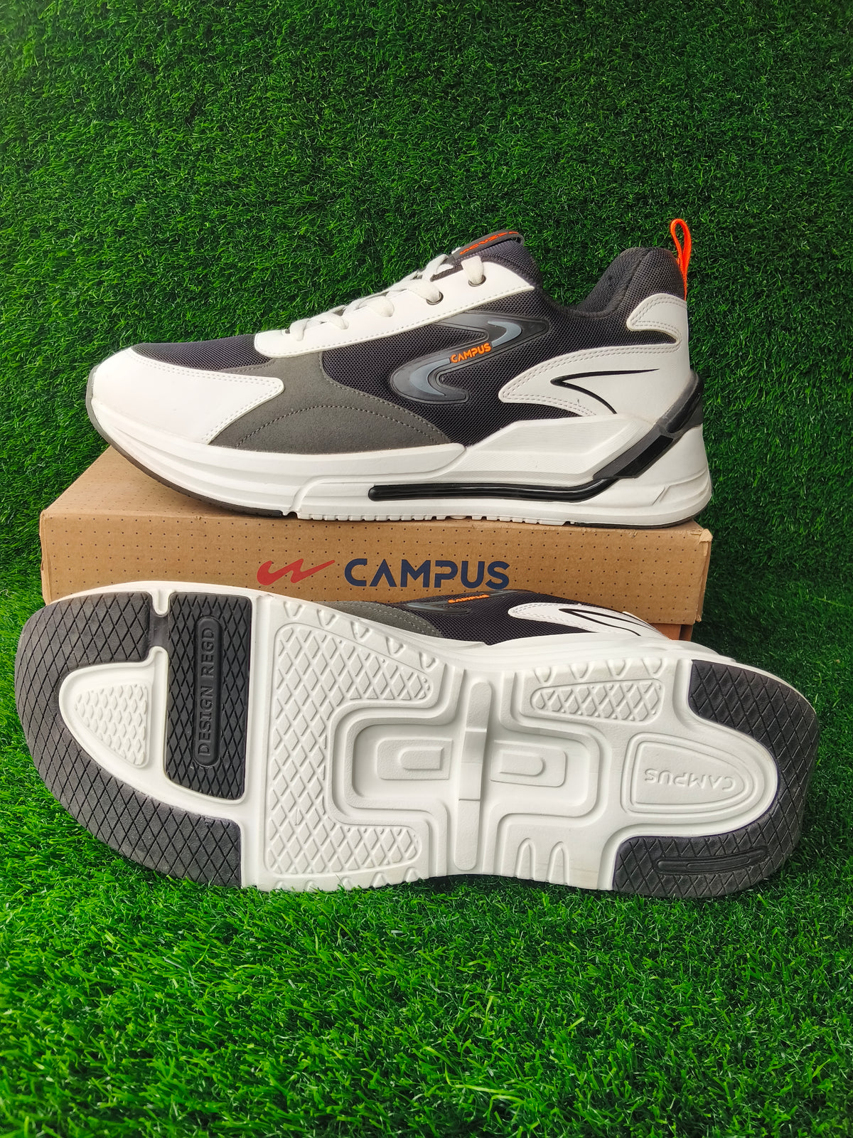 Campus Level Men's Black / White Sports Shoes (22G-1230A)
