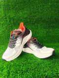 JQR Bomfit Men's White / Black / Orange Sports Shoes