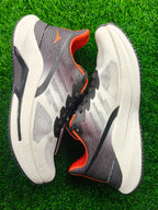 JQR Bomfit Men's White / Black / Orange Sports Shoes