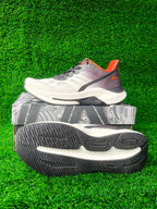 JQR Bomfit Men's White / Black / Orange Sports Shoes