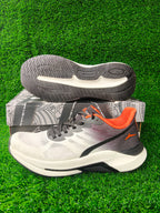 JQR Bomfit Men's White / Black / Orange Sports Shoes