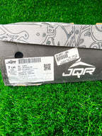 JQR Bomfit Men's White / Black / Orange Sports Shoes
