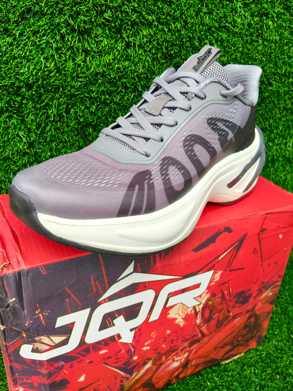 JQR Blaze Step Men's Grey Sports Shoes