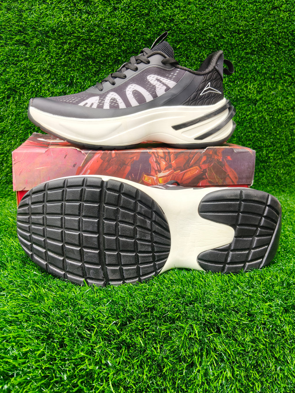 JQR Blaze Step Men's Black Sports Shoes