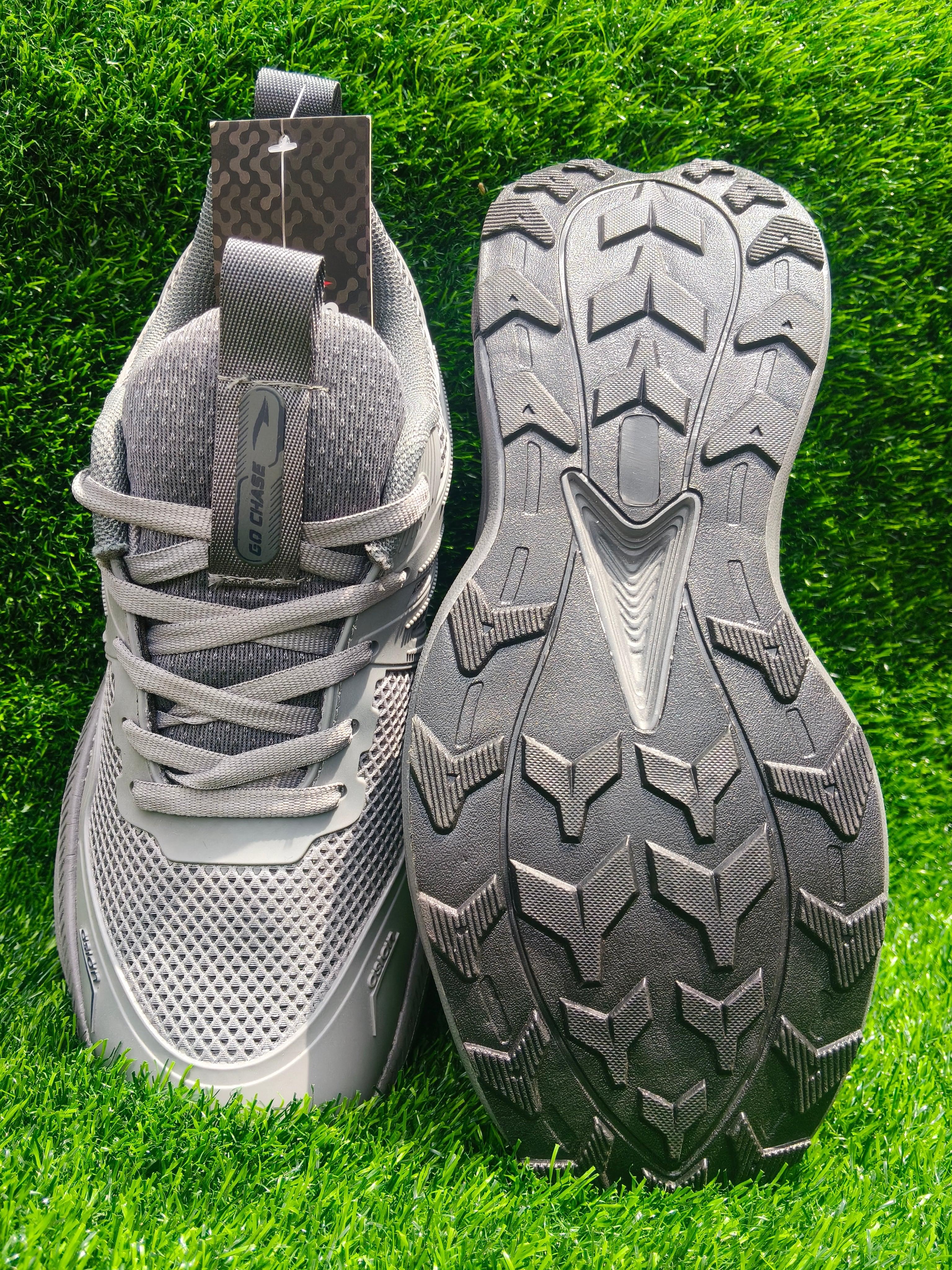 Asian Quantum-24 Men's Dark Grey Sports Shoes