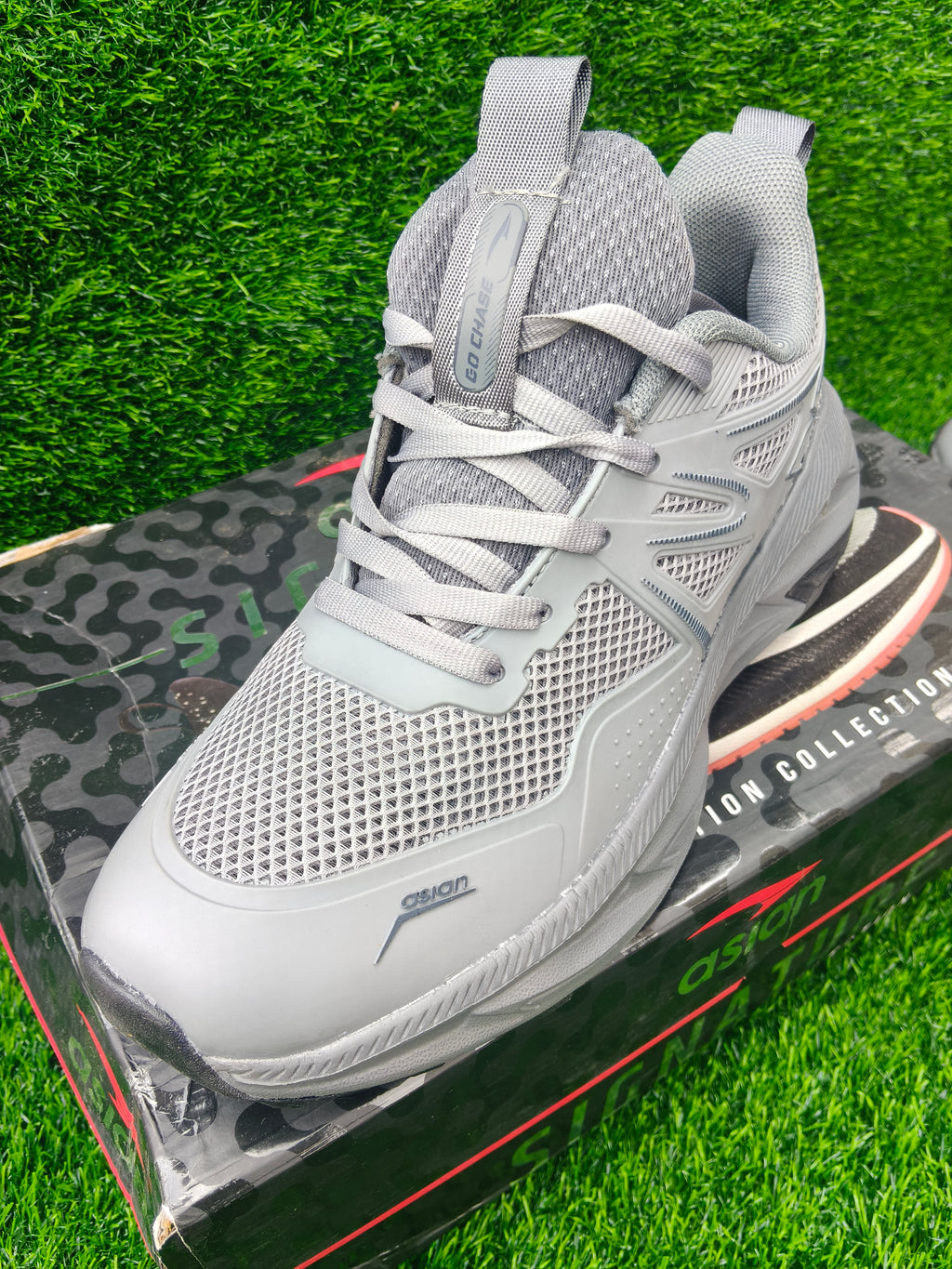 Asian Quantum-24 Men's Dark Grey Sports Shoes