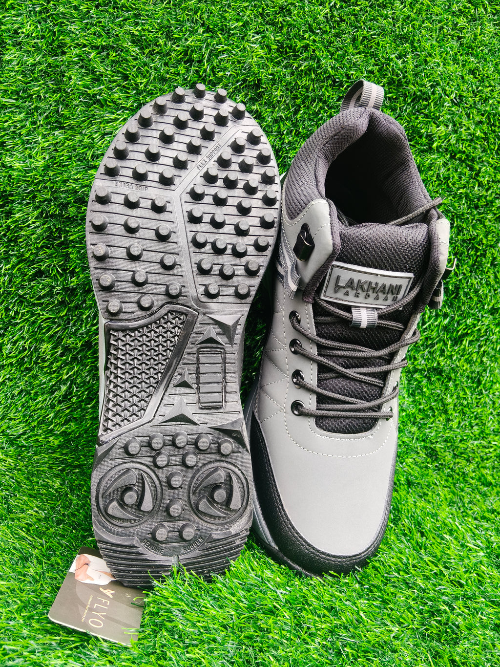 Lakhani Vardaan Woods-01 Men's Dark Grey / Black Sports Shoes