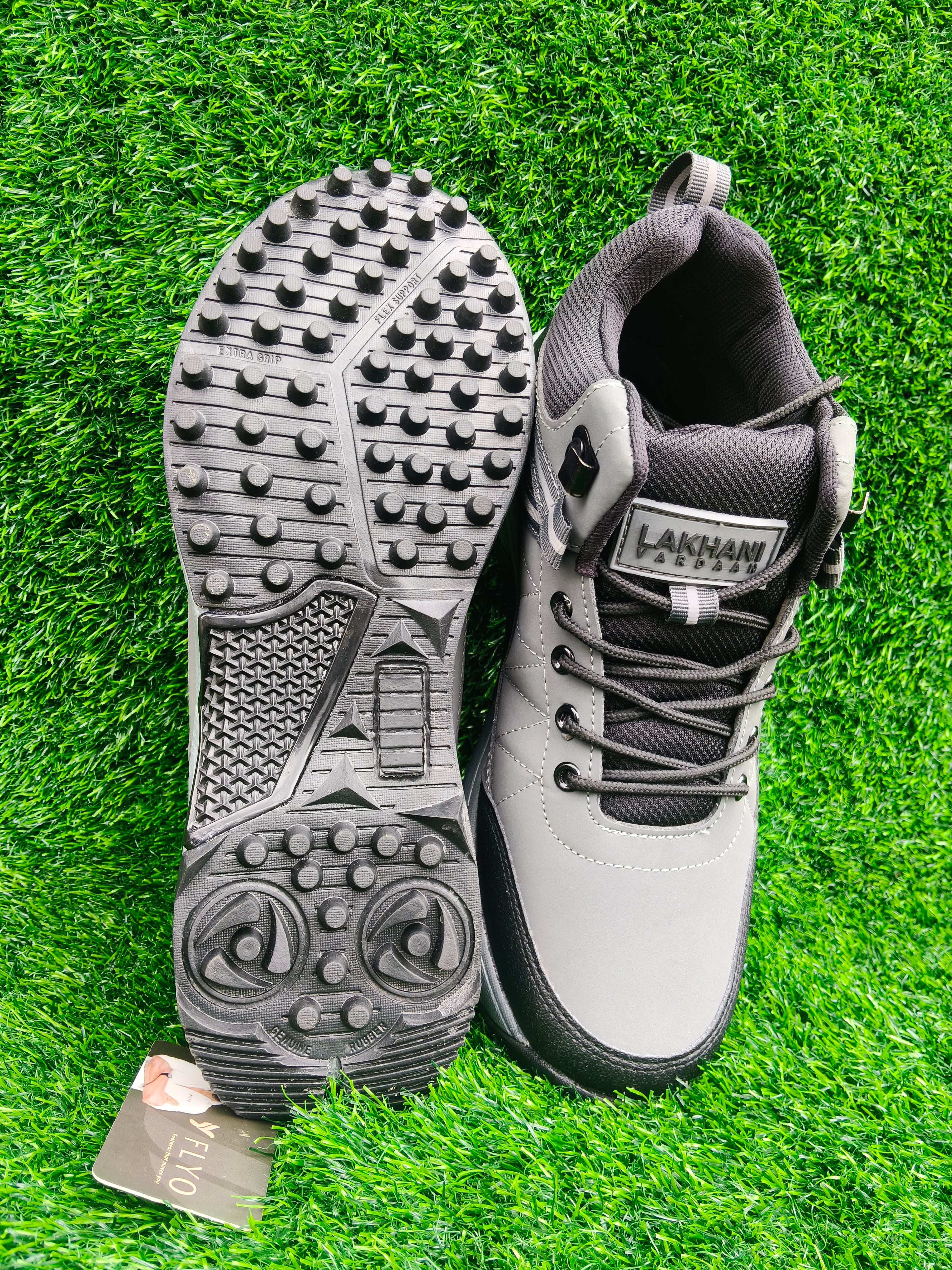 Lakhani Vardaan Woods-01 Men's Dark Grey / Black Sports Shoes