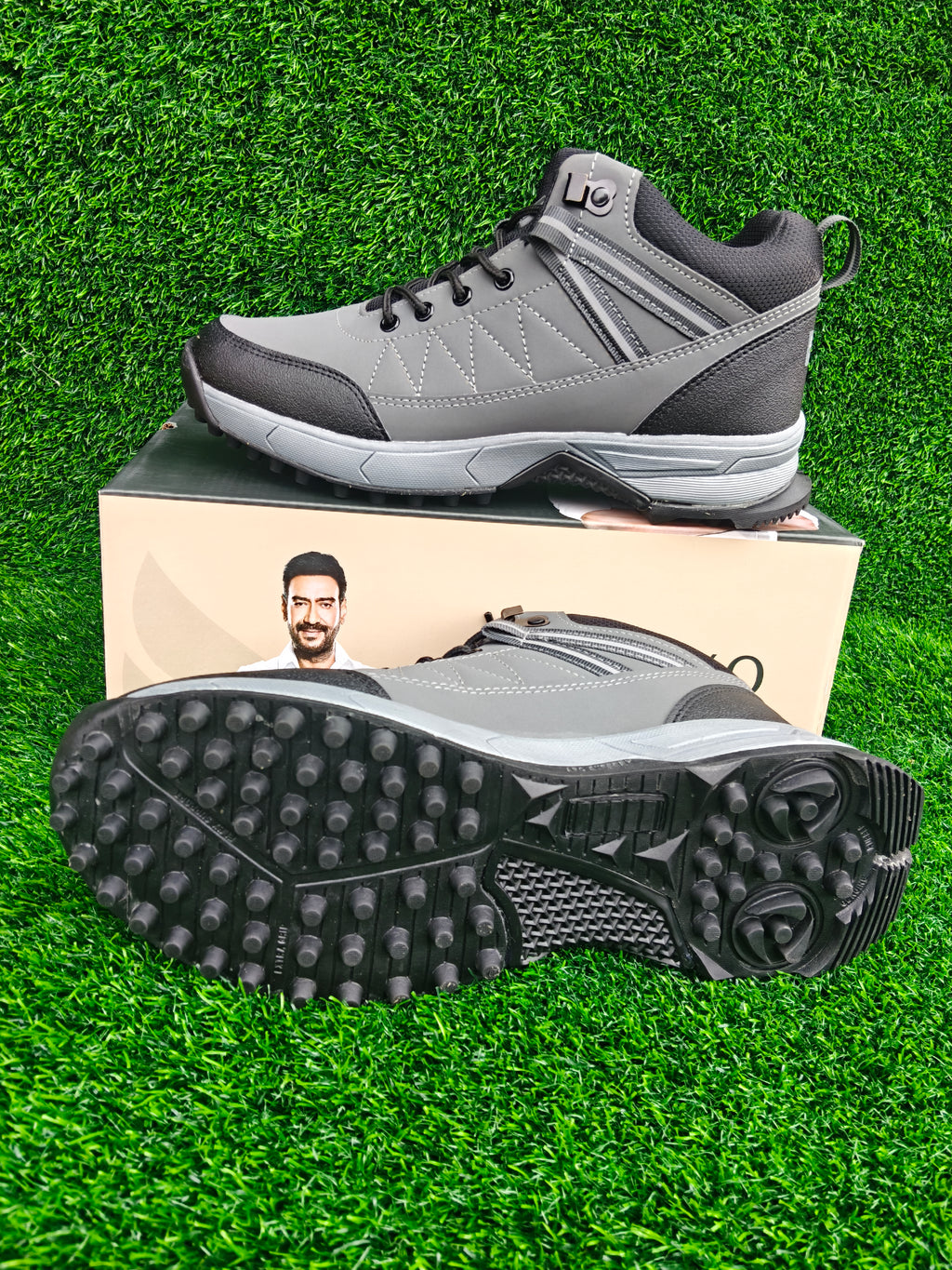 Lakhani Vardaan Woods-01 Men's Dark Grey / Black Sports Shoes