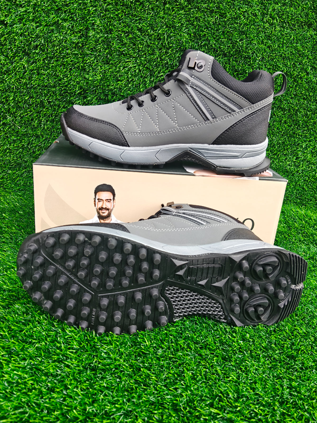 Lakhani Vardaan Woods-01 Men's Dark Grey / Black Sports Shoes