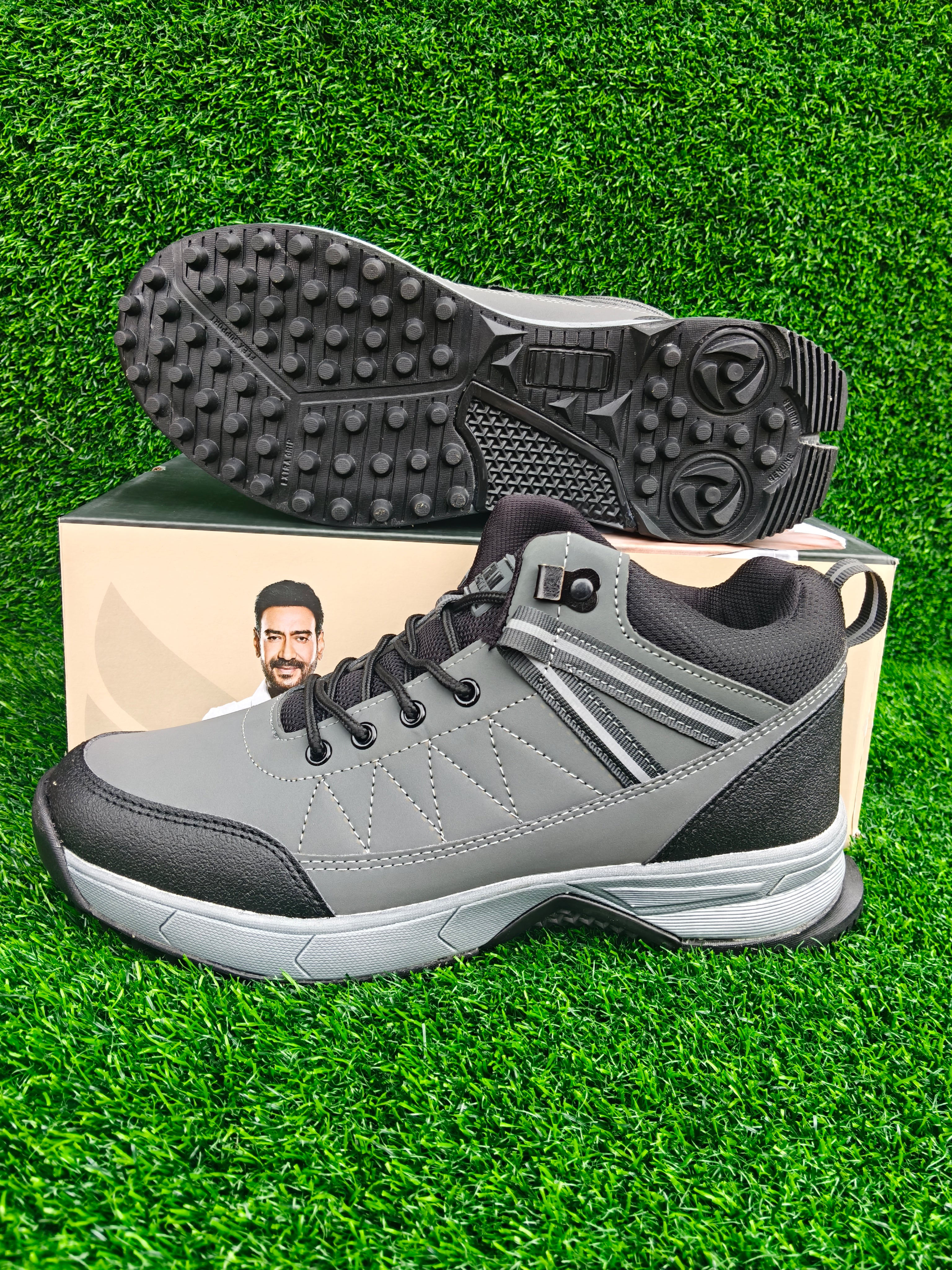 Lakhani Vardaan Woods-01 Men's Dark Grey / Black Sports Shoes