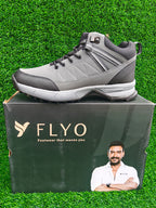 Lakhani Vardaan Woods-01 Men's Dark Grey / Black Sports Shoes