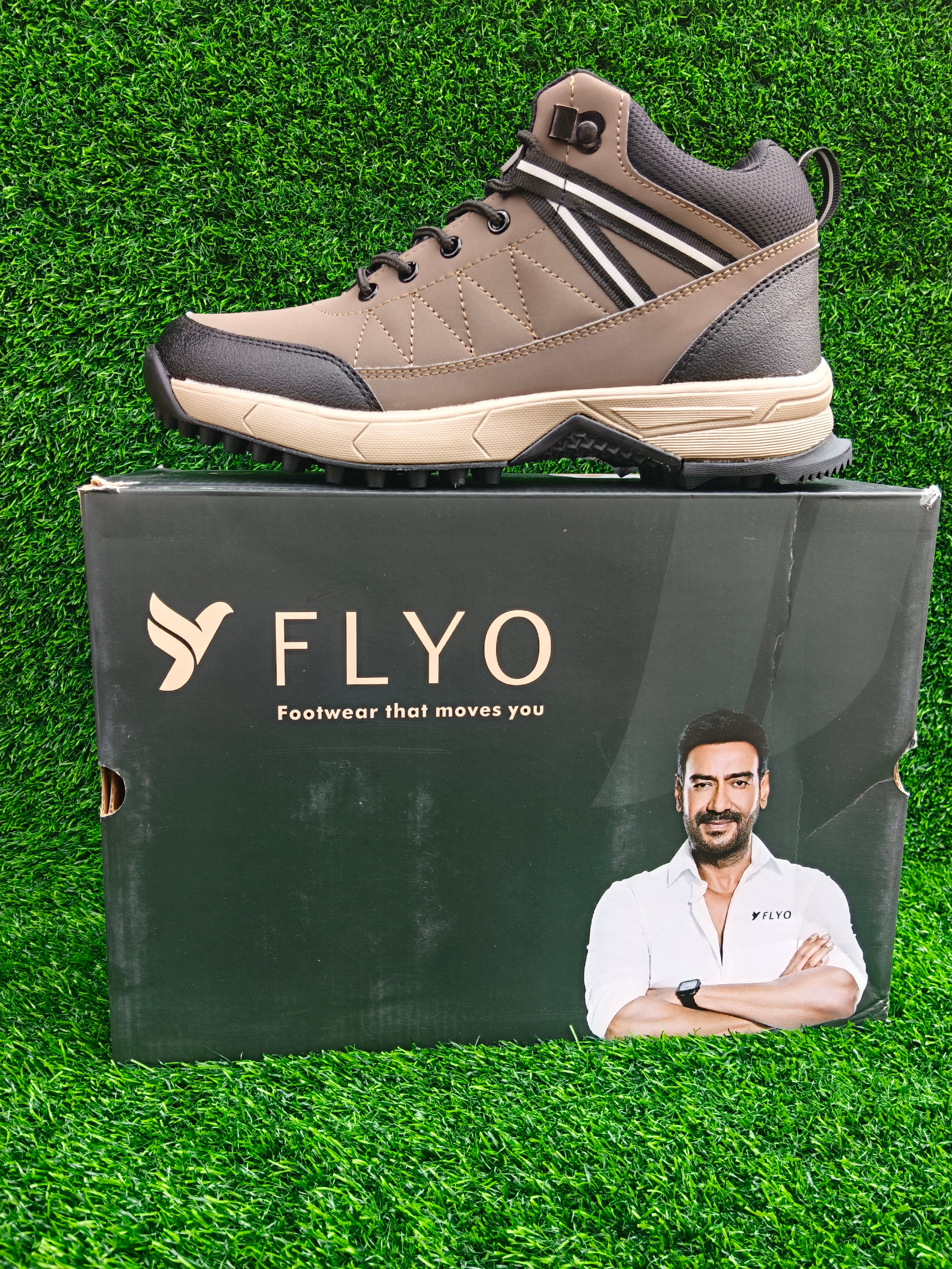 Lakhani Vardaan Flyo Woods-01 Men's Mouse / Black Shoes