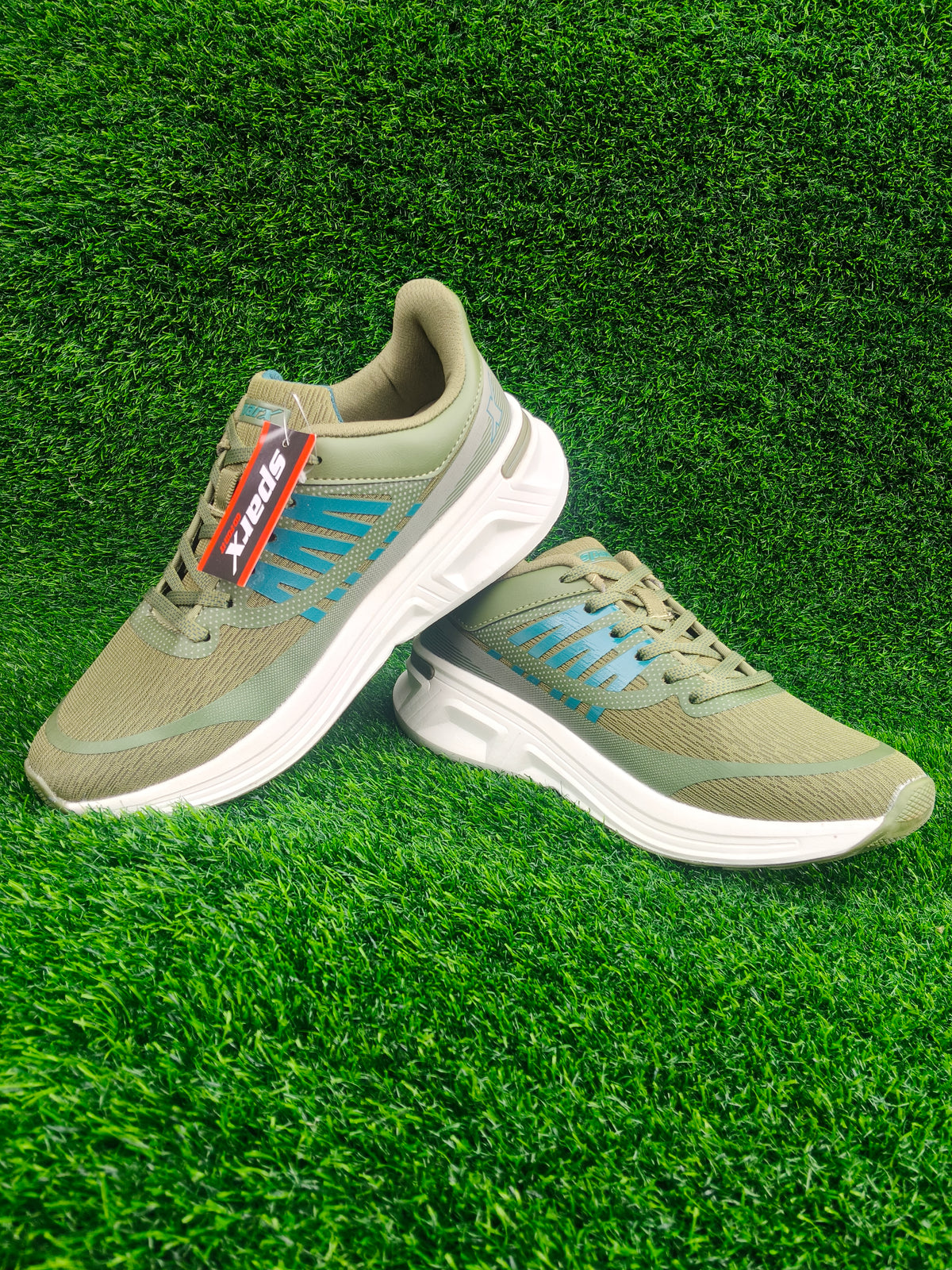 Sparx SM 1153 Men's Sage Green / T. Blue Sports Shoes