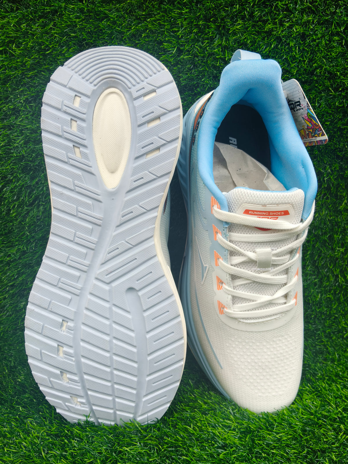 JQR Iron Men's White / Royal Blue Sports Shoes