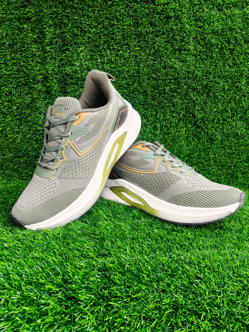 Lakhani Touch Denza-11 Men's Olive Sports Shoes