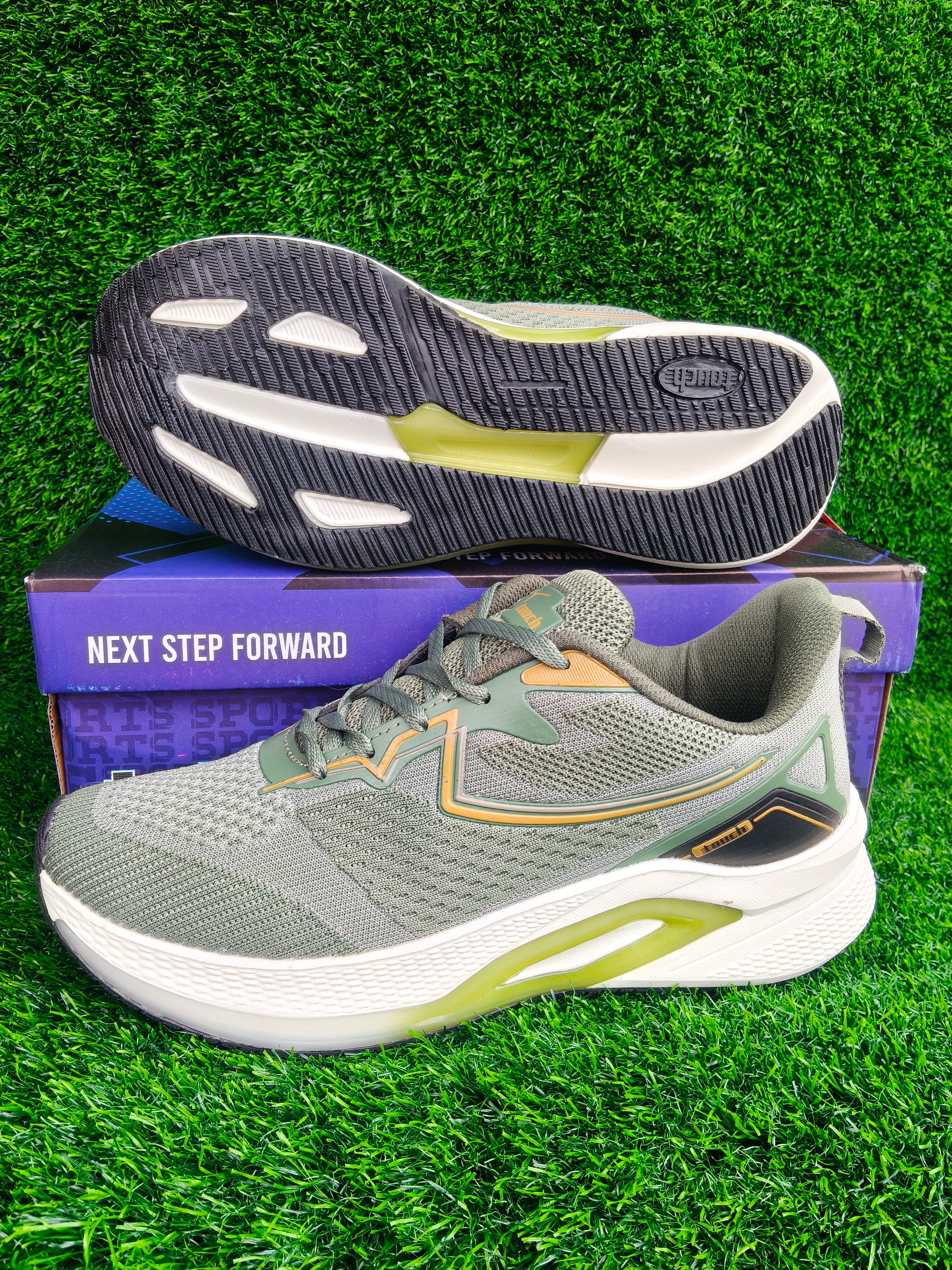 Lakhani Touch Denza-11 Men's Olive Sports Shoes