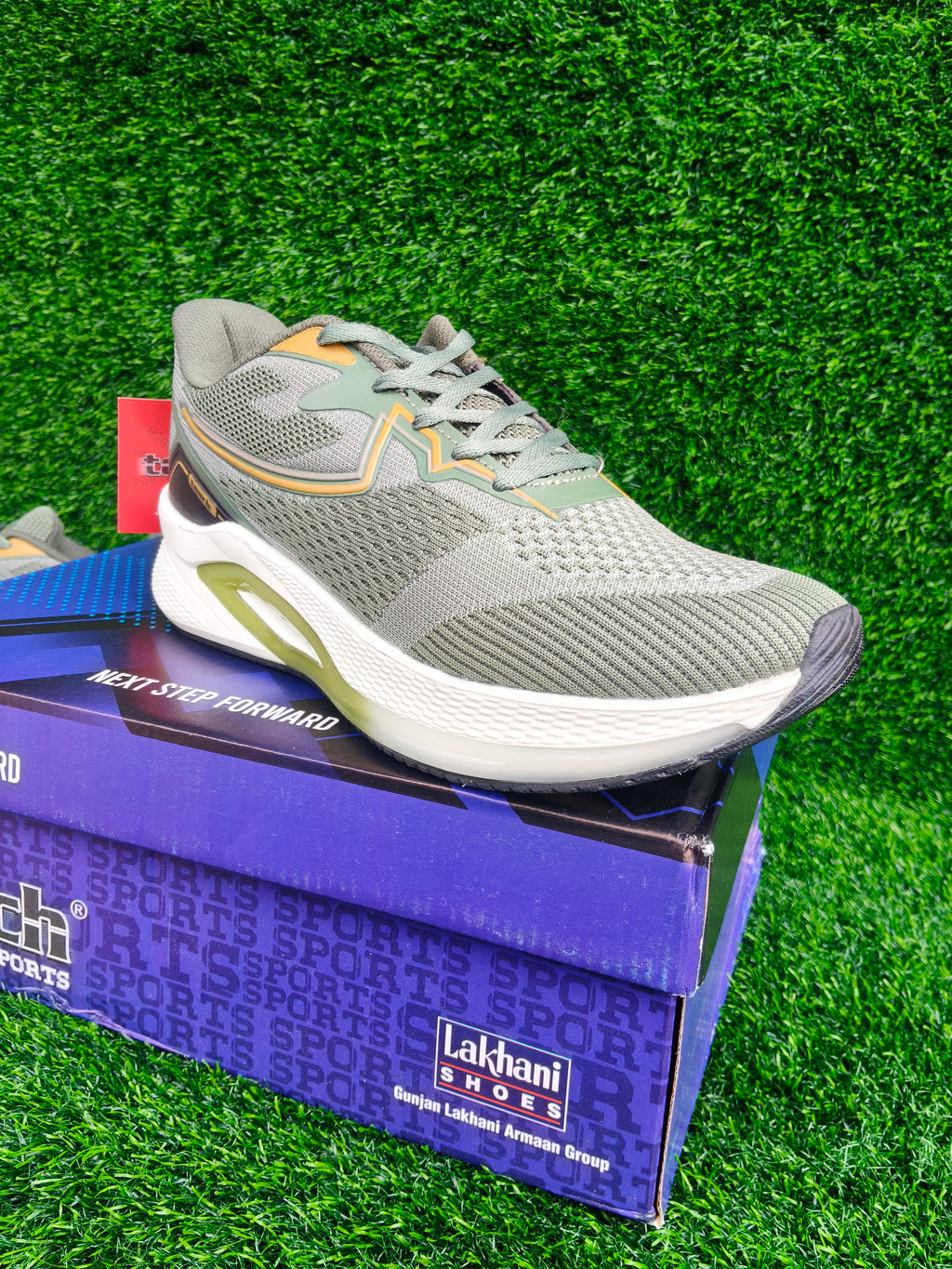 Lakhani Touch Denza-11 Men's Olive Sports Shoes