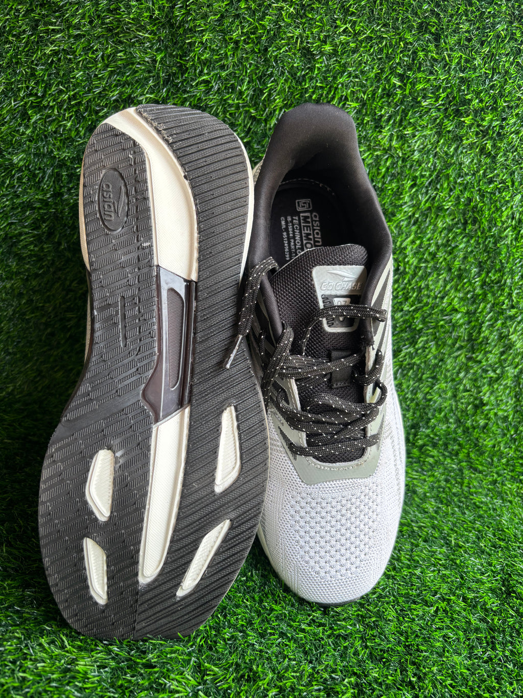 Asian Powerplay-31 White Grey Black