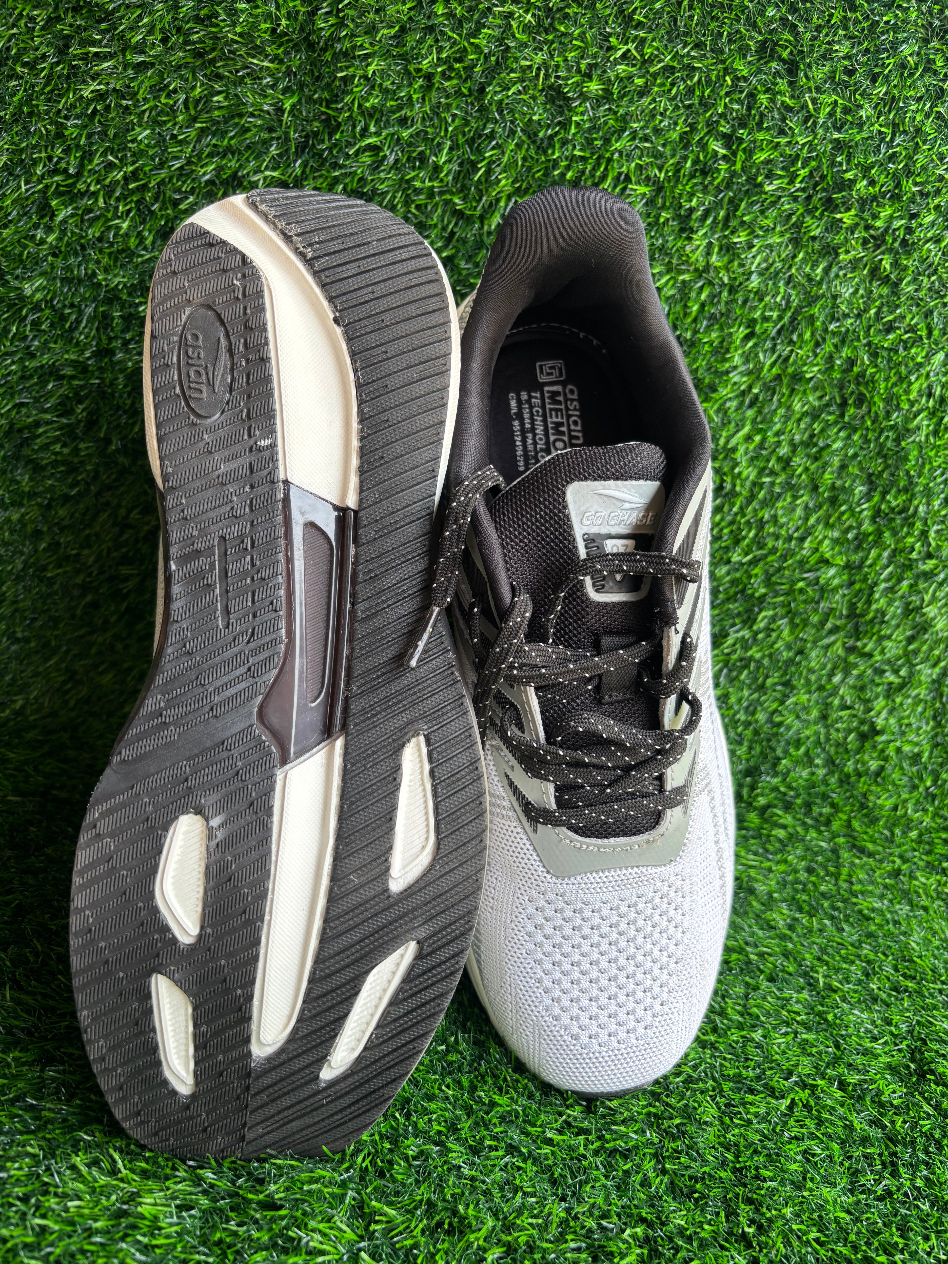 Asian Powerplay-31 White Grey Black