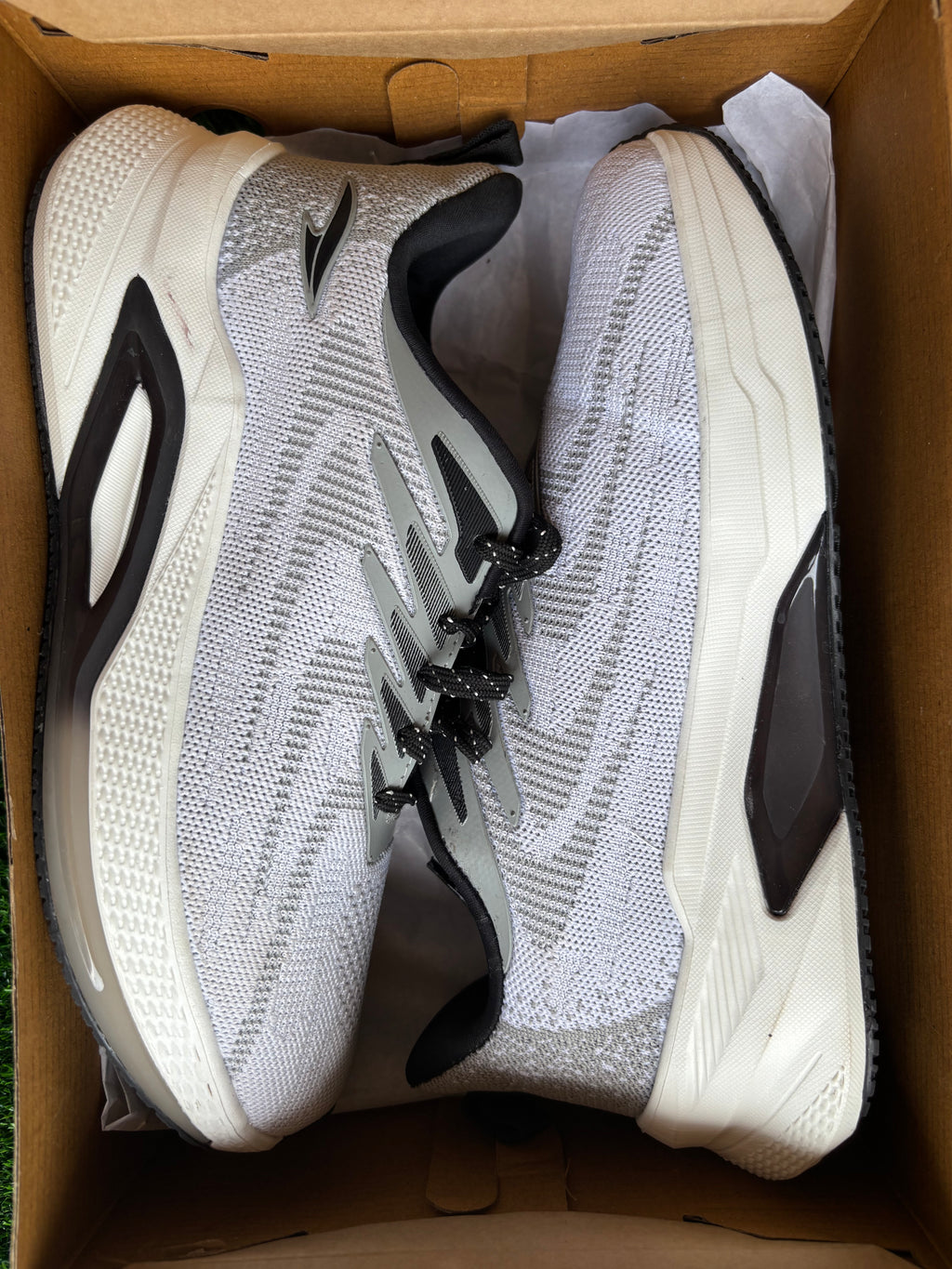 Asian Powerplay-31 White Grey Black