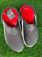 JQR Hero Men's Black / Red Lightweight Clogs