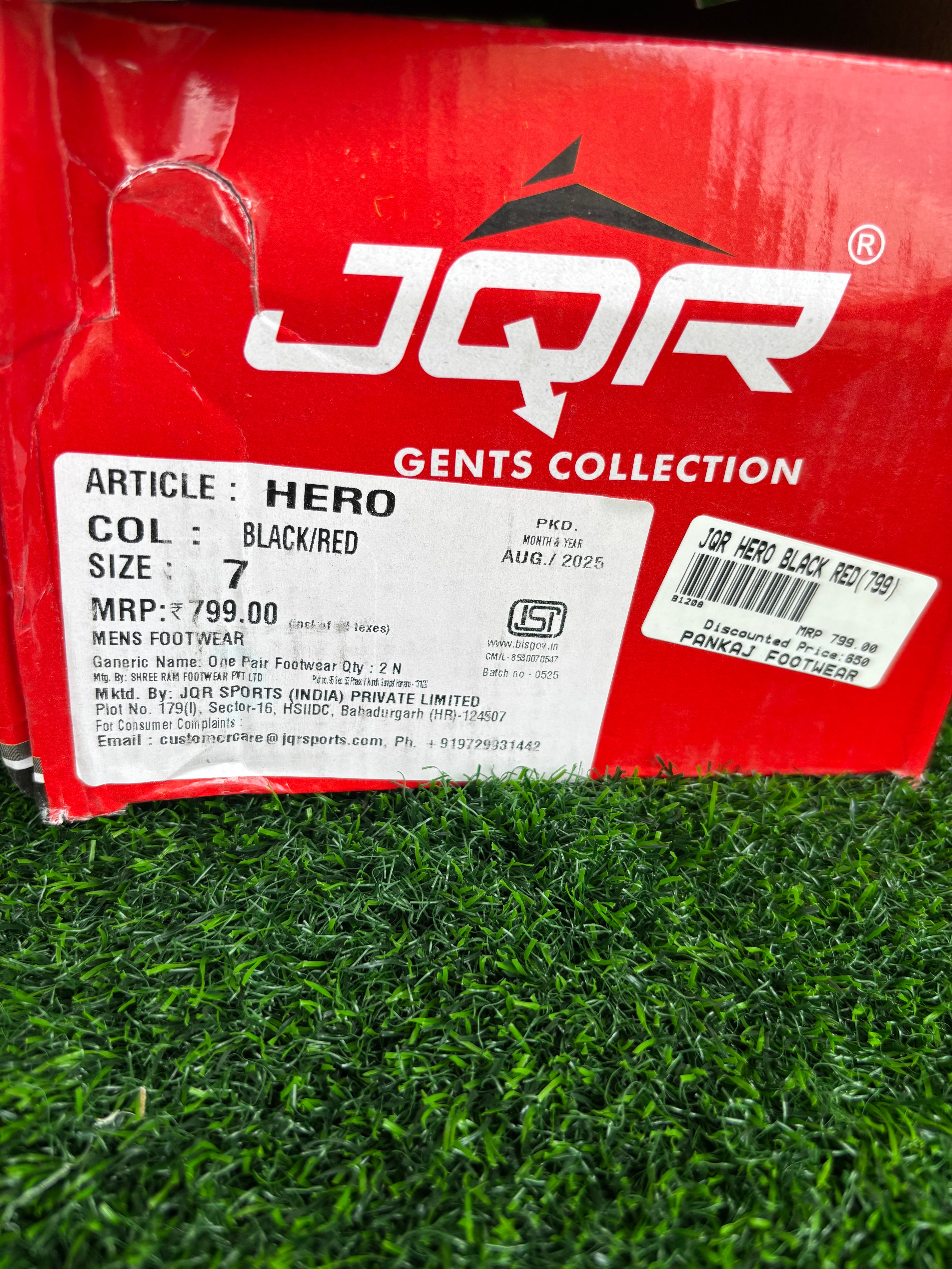 JQR Hero Men's Black / Red Lightweight Clogs