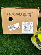 Imported Houfu Roger-01 Men's Dark Grey / Parrot Green Lightweight Clogs