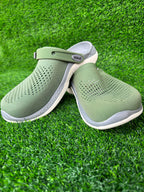 Imported Crocs LiteRide Men's Olive Green / Grey Lightweight Clogs