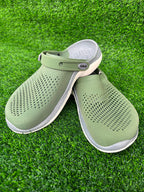 Imported Crocs LiteRide Men's Olive Green / Grey Lightweight Clogs