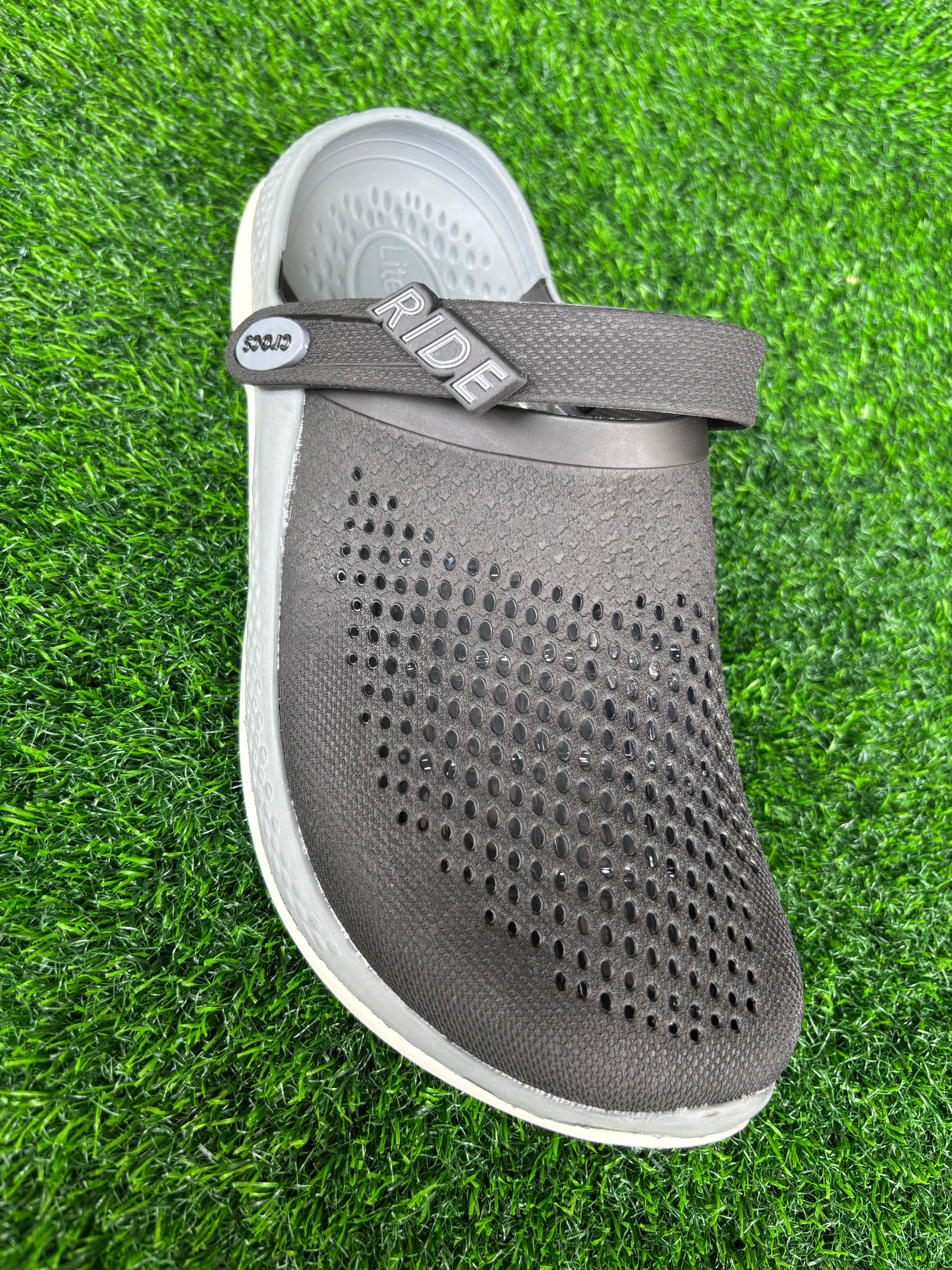 Imported Crocs LiteRide Men's Black / Grey Lightweight Clogs