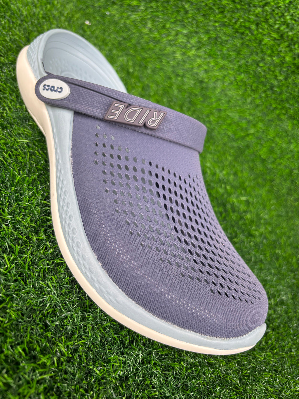 Imported Crocs LiteRide Men's Sky Blue / Navy Blue Premium Clogs
