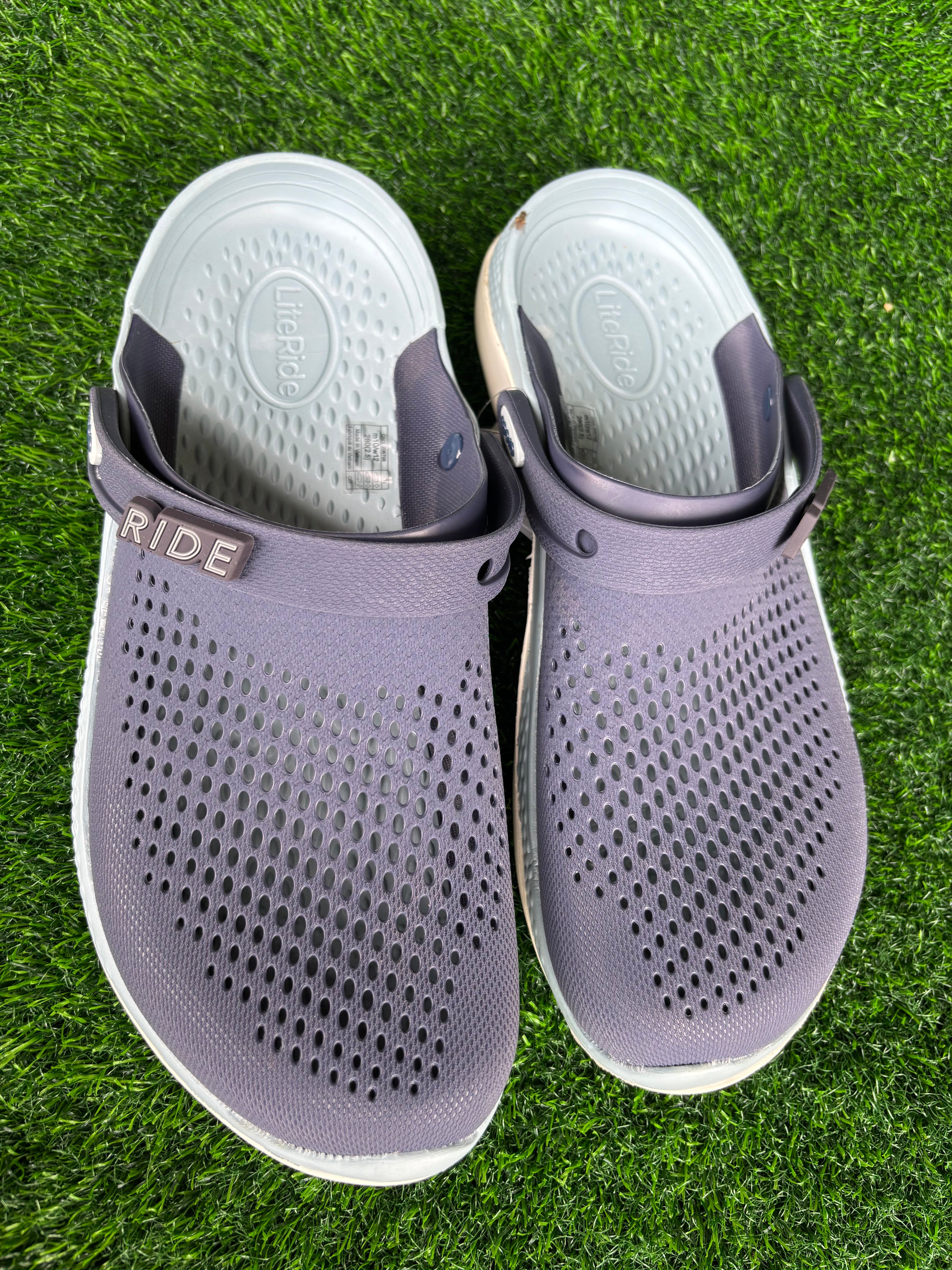 Imported Crocs LiteRide Men's Sky Blue / Navy Blue Premium Clogs