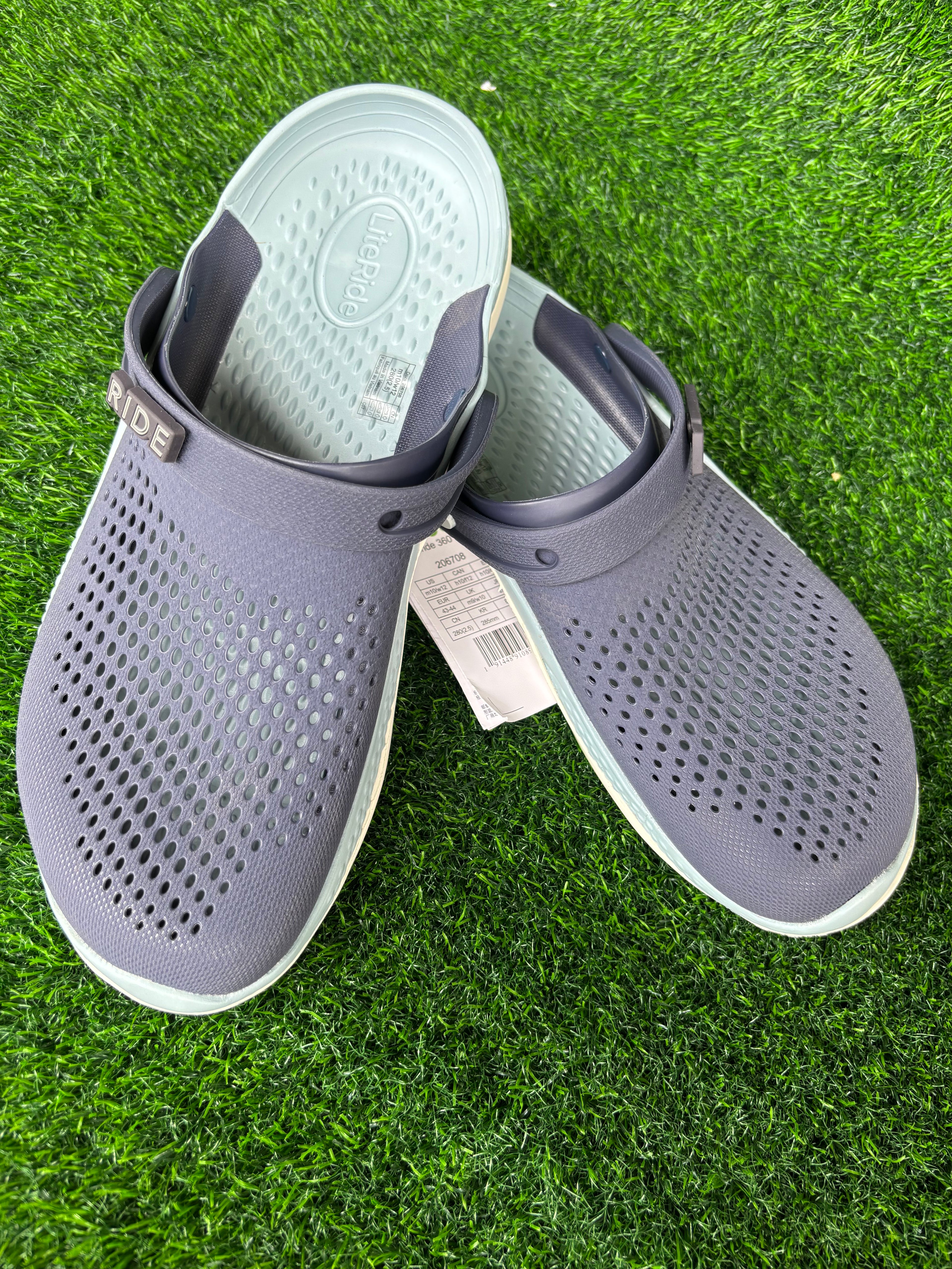 Imported Crocs LiteRide Men's Sky Blue / Navy Blue Premium Clogs